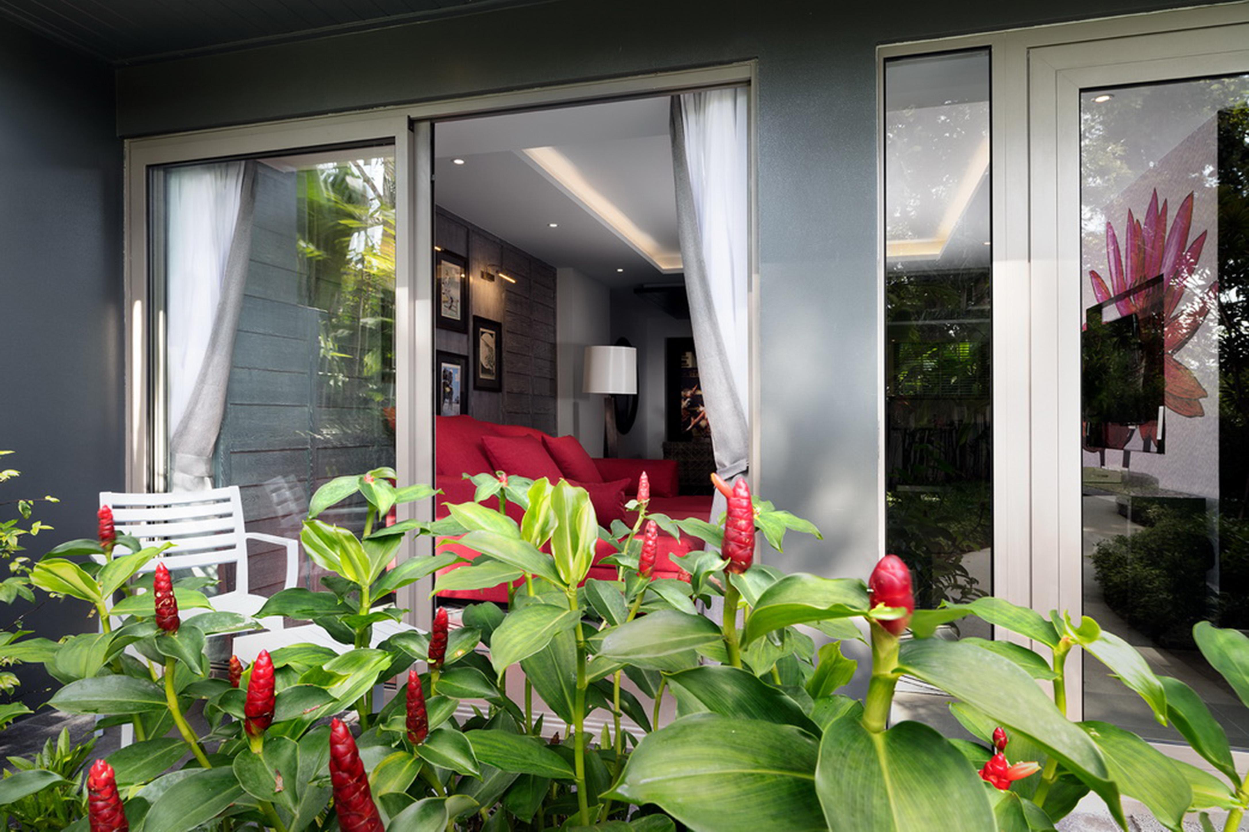The Pavilions Phuket (Adults Only) Bang Tao Beach  Exterior photo A view of the living room from the balcony